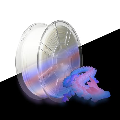 iBOSS PLA+ Filament Glow in the Dark, 3D Printer Filament, Multicoloured, PLA Plus, Dimensional Accuracy 1.75 mm +/- 0.0