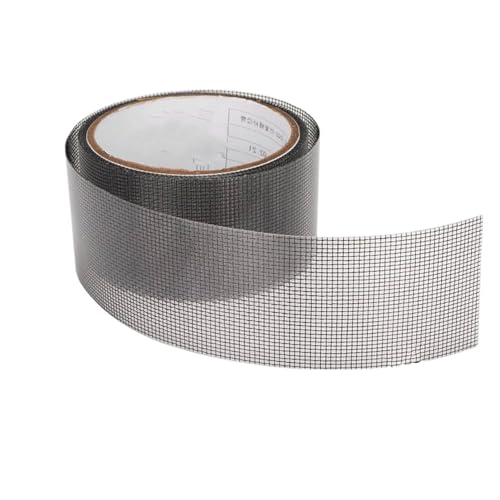 Yapışkanlı Sineklik Tülü Tamir Bandı Yırtık Kopmuş Delik Fiber Tül Yapıştırma Siyah 48 mm x 2 Metre