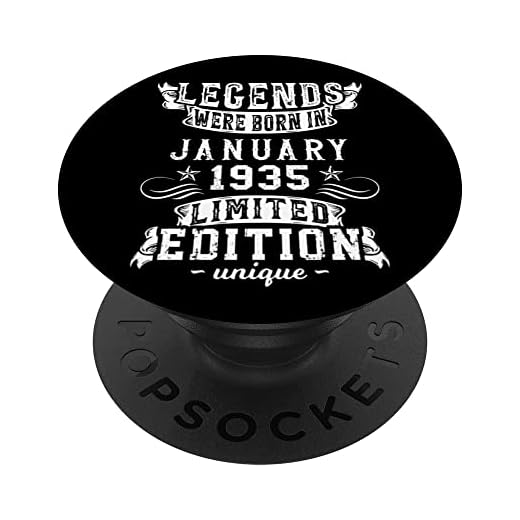 Cumpleaños Enero 1935 Edición Limitada Regalo January 1935 PopSockets PopGrip Intercambiable
