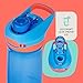Contigo Jessie Kids Water Bottle Leak-Proof Lid 14oz Dishwasher-Safe Fits Most Cup Holders 2-Pack Blue Poppy/Coral & Amethyst/Jade