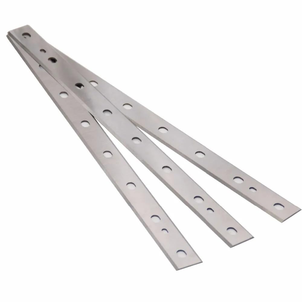 3 Piezas Cuchillas Tratadas Térmicamente 12.5Inch Para Dw734 7342 | Cuchillas de cepilladora HSS de repuesto, 320x22.3x1.6mm