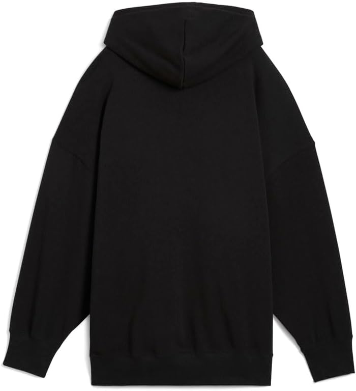 PUMA Womens Wardrobe Essentials Over-Oversized Hoodie Tr Athletic Outerwear Casual - Black