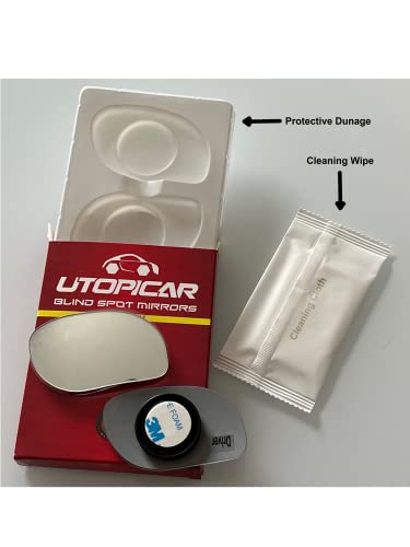 Blind Spot Convex Car Mirror: Rear View | Rearview Mirror Accessories For Car Interior - Women And Men Use Our Automotive Blindspot Mirrors For Larger Image And Improved Traffic Safety (2 Pack) #TOP3