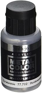 Acrylicos Vallejo VJ77702 "Duraluminium" Metal Color, Silver, 32 ml