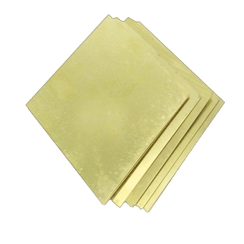 1 Sztuk Mosiądz Kwadratowa Deska Blacha Miedziana Cu Cięcie Rama CNC Model Formy, Dla Majsterkowiczów Contruction Blachy Płyty(2x200x200mm)