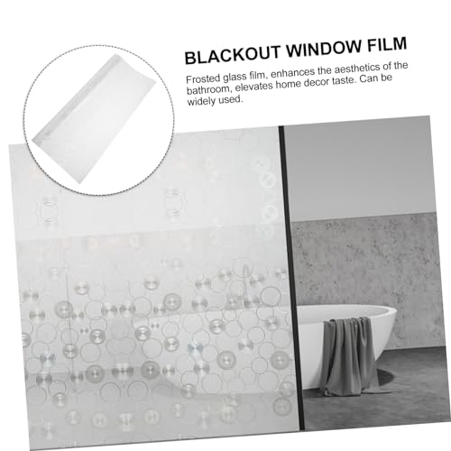 Película ventana privacidad estática blanca 100x45 cm miniatura 5