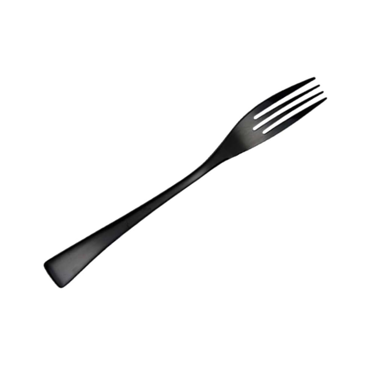 SOLUSTRE Black Dinner Fork Stainless Steel Fork Table for Steak Meat and Western Cuisine