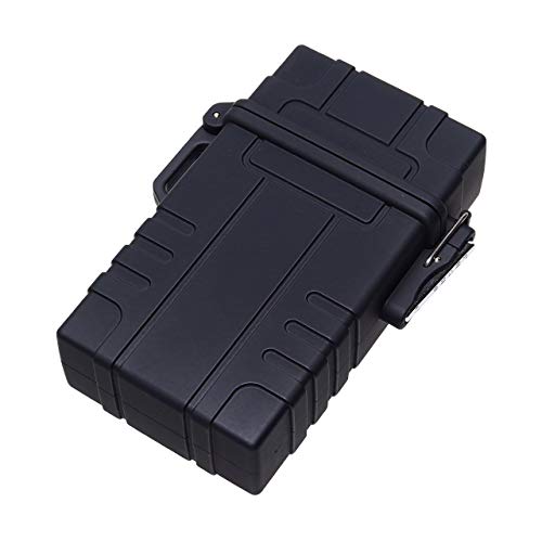 GoodsLand 防水 シガレットケース 20本 メンズ タバコ入れ タバコケース かっこいい GD-CIGACASE-BK