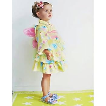 Amazon.co.jp: メゾピアノ 浴衣ドレス 飴リボン柄 キャンディ 90