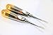 2 Pcs German Dental Proximator Elevator 3mm + 4mm Gold Handle Periotome Dental (Cynamed)