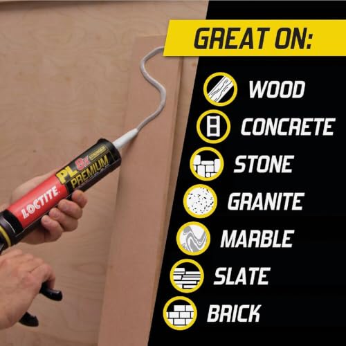 Image of Loctite PL Premium Fast Grab Polyurethane Construction Adhesive, Gray, 10 fl oz Cartridge, 1 Pack