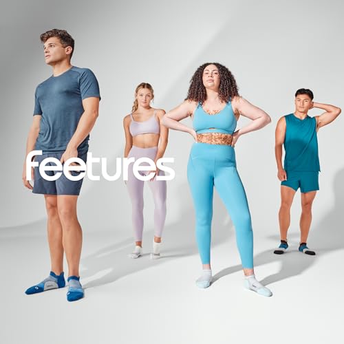 Image of Feetures Elite Light Cushion No Show Tab Sock Wave