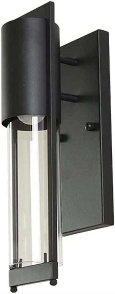 HUAYUSEDF American Outdoor Waterproof Wall Sconce Glass Light E27 Corridor Lantern for Garden Balcony Park Patio Door Illumination(Dolphin Waves)