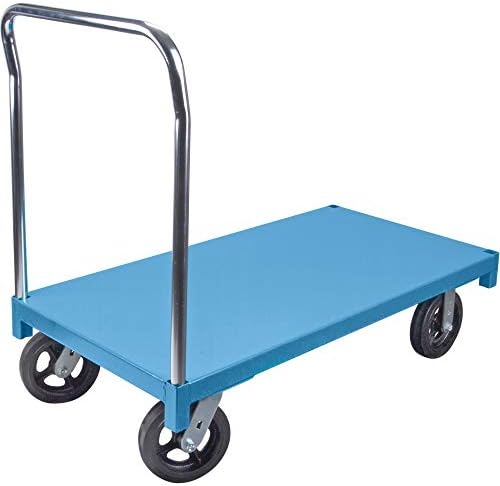 KLETON - Platform Truck, 48" L x 24" W, 1400 lbs. Capacity, Rubbe...