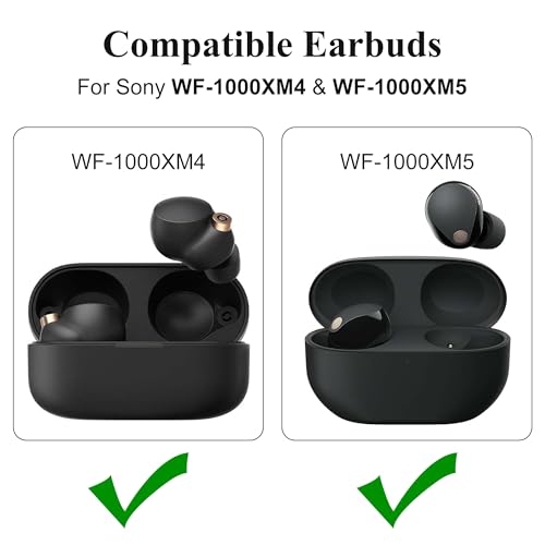 シリコンイヤーチップ イヤホンチップ 交換用イヤーチップ イヤホン 4組 Sony WF-1000XM5 WF-1000XM4 WF-1000XM3 WF-C700N イヤホン ソフトシリコンイヤホン チップセット (XS/S/M/L、ブラック)