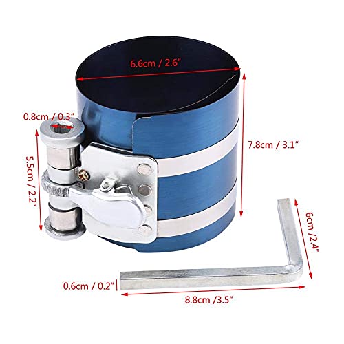 Gorgeri 3/4Inch Automotor Zuigerveercompressor Installateur Band Ratchet Motor Zuigerveer Installer Tool met hoogwaardig verenstaal stevig - Afbeelding 4