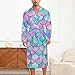 FOSKERV Women Men Fashion Long Sleeve Robes, Multi Functional Open Front Kimono Robe for Bedroom, Swimming Pool, Bathroom, Beach, Mermaid Scales With Galaxy, (L)