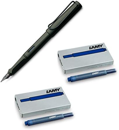 Lamy Safari Umbra penna stilografica 1203065 plastica Umbra M (+ 10 cartucce blu)