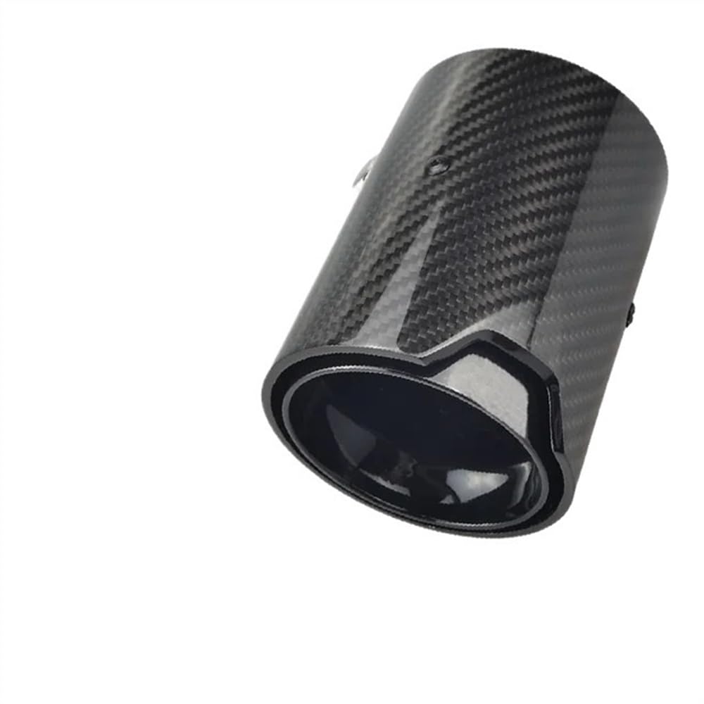 Cola de escape de fibra de carbono para coche M3 F80 y M2, tubo silenciador modificado negro 8