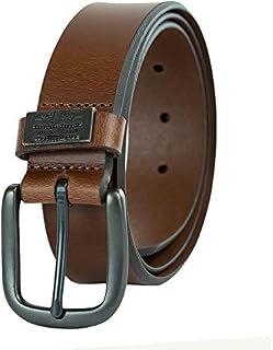Levi's Men's 100% Leather Belt with Prong Buckle, Brown, 38