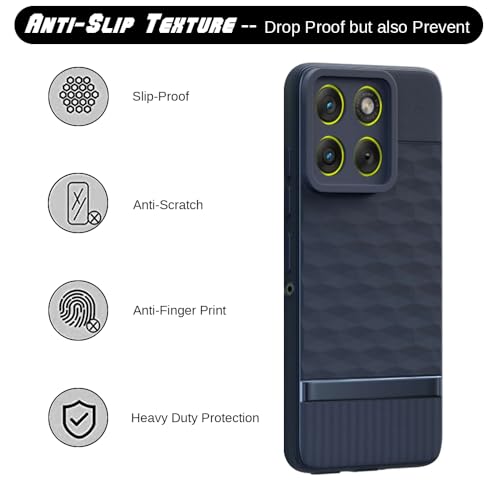 Image of Shockproof Case Compatible with Motorola Moto Edge 70 5G | Full Camera Protection | TPU Flexible Back Cover for Motorola Moto Edge 70 5G (Steel Blue)