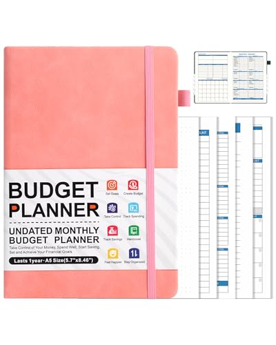 Nature Pulito Budget Planner Book, Undated Monthly...