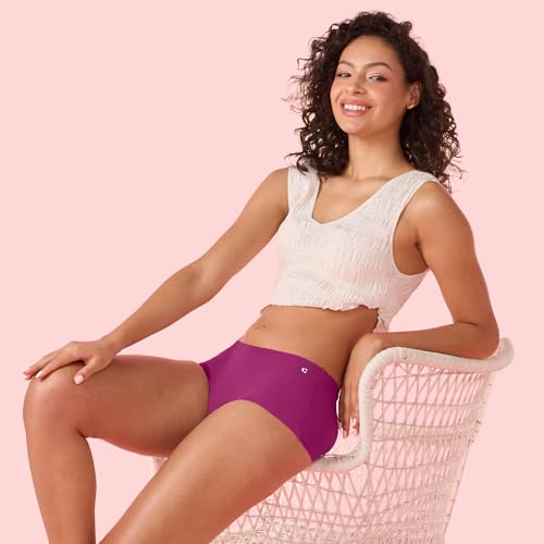 Image of Enamor Innovations Invisi, All Day Comfort, Mid Waist Boyshorts Panty for Women - No Visible Panty Lines, Breathable, Sweat Wicking, Free Cut, Full Coverage - PS40
