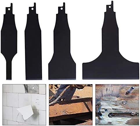 Reciprocating Saw Blade 4pcs, Sawzall Scraper Blade, Saber Shovel Electric Cleaning Shovel Removal, Wall Cleaning Scraper Tools