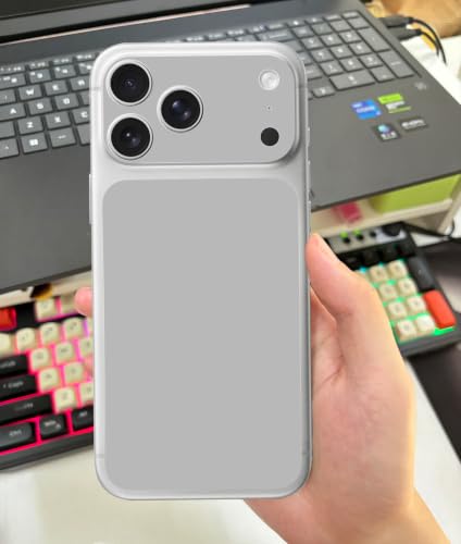 Vinilo gris para iPhone 17 Pro Max | Pack de 2 películas traseras y protector de cámara ultrafino 6