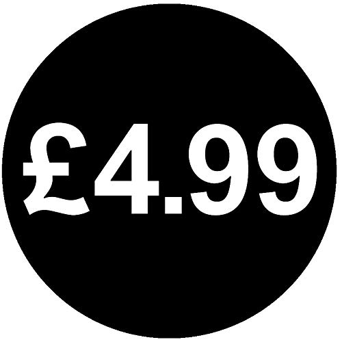 £ Black Price Stickers - 13mm, £4.99, 200 — image 1