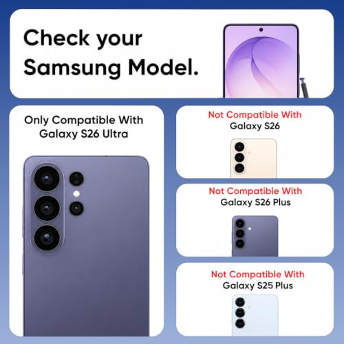 Image of Czartech Quik-Fix Tempered Glass Screen Protector for Samsung Galaxy S26 Ultra | Edge to Edge 9H Screen Guard with Self Application Tool | Bubble Free | Scratch Guard | Fingerprint Supported