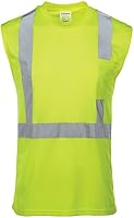 Vista 4 de J. J. Keller & Associates, Inc. Camiseta de alta visibilidad para hombre, sin mangas, ANSI Clase 2 Tipo R, bolsillo en el pecho, SAFEGEAR