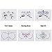 YRYM HT Face Gems - 6 Sets Women Mermaid Jewels With Chest Gems, Crystals Stick on Eyes Body Fit for Festival Music Party Makeup