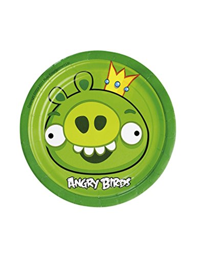Assiettes Green Bird Angry Birds vaisselle jetable anniversaire enfant