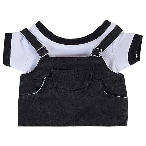 niannyyhouse 10cm 15cm 20cm ぬいぐるみ 服 Tシャツ 吊りズボン ストラップドレス 着せ替え 綿人形 アクセサリー (b5, 20cm)