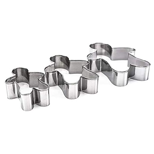 XinYiC Rostfritt stål pepparkaksgubbe kakformar hållbara fondantskärare bakverktyg 3 st