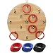 SUNGIFT Hook and Ring Toss Game for Kids and Adults, Fun Games for Family, Home, Party or Office, 18 Rings and Extra 2 Hooks