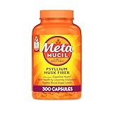 Metamucil, Psyllium Husk Capsules, 300 Capsules, 3-in-1 Fiber Supplement, Daily Psyllium Husk Fiber Capsules Help Support Digestive Health by Promoting Regularity*, Help Supplement Daily Fiber Intake
