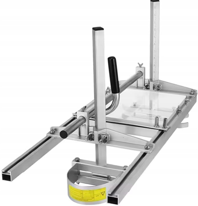 Rip Guide für Kreissägen | Führungsschiene für Handkreissägen – Tragbarer Kettensägen Tragschlitten 14'-36' | Verstellbare Sägevorrichtung aus verzinktem Stahl | Mobiler Holzschneide-Trak für präzises