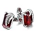 Cat Eye Jewels Men Cufflinks Red Cubic Zirconia for Luxurious Tuxedo Formal Shirts Kit Wedding Business Gift for Mens Groom