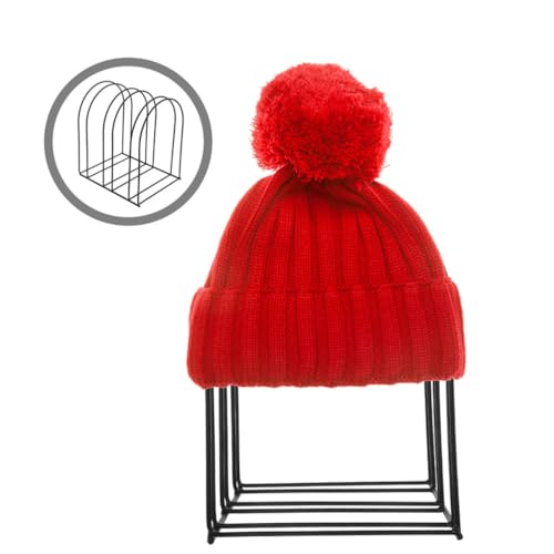 Aboofan 03XK47T7U258F5JL815B Iron Hat Rack Stand, 2Pcs Woolen Hat Stand Winter Hat Storage Display Rack Wire Hat Holder Baseball Cap Berets Wool Cap Shelf Organizer thumb #4