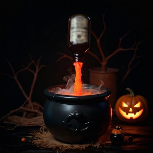 Chaudron de sorcier en plastique durable | Grand récipient décoratif - 8