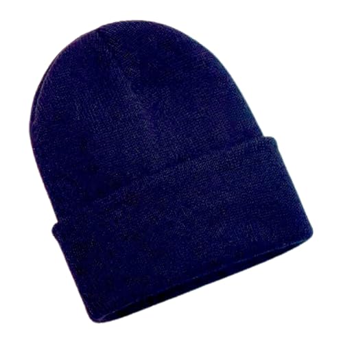 Bonnet à revers doux et chaud pour bébé, enfant et adulte en maille tricotée d'hiver