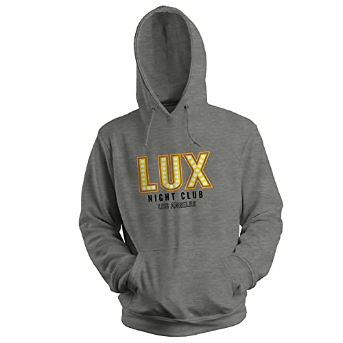 GR8Shop Lux Night Club Gold Lucifer Morningstar Sweat A Capucha Gris Unisex Size XL Cover