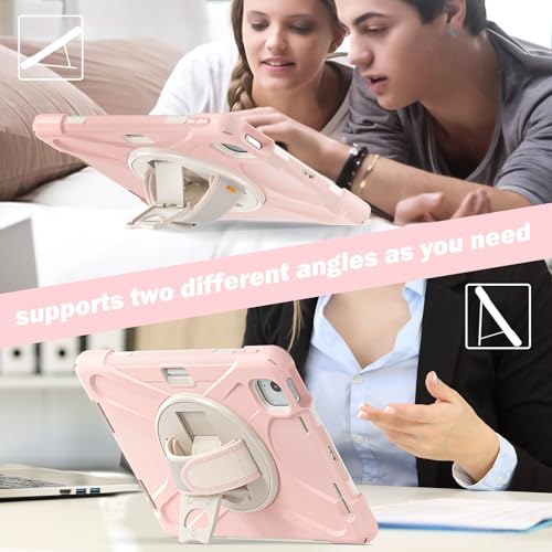 Coque iPad Air 11 M2 robuste rose pour éviter les bris d'écran - 4