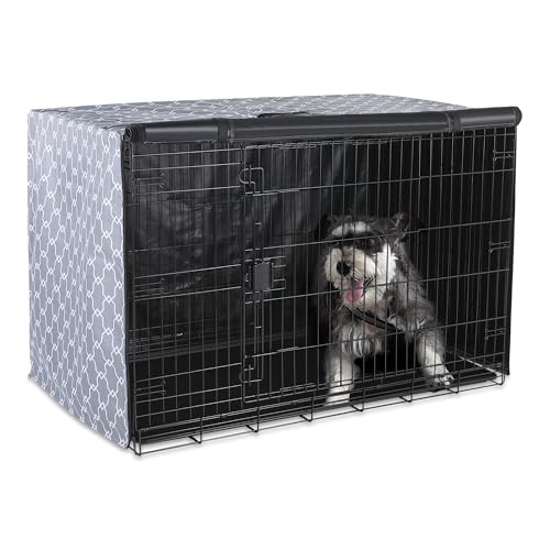 Amazon Basics Hundekäfigabdeckungen, Kistenabdeckungen für Hundekäfige, 121.9 cm, Muster