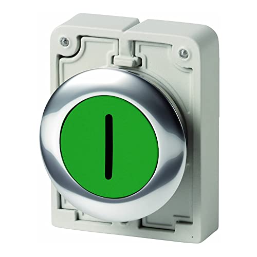 Bouton-poussoir vert Eaton 182931 pour éviter les déclenchements accidentels