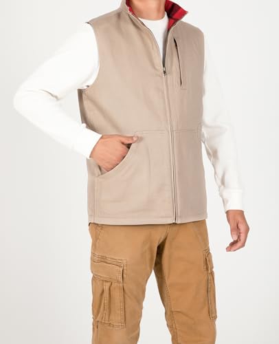 Image of ZENTHACE Men's Full Zip Reversible Work Casual Vest