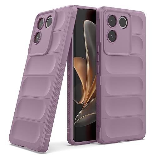 Image of Amazon Basics Back Case Cover for Vivo T2 Pro 5G (Silicone Lavender)