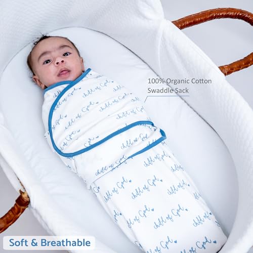 Image of LollyBanks Newborn Swaddle,100% Organic Cotton Baby Swaddle for Newborn